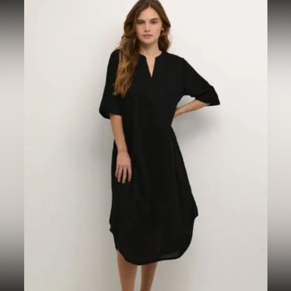 Kaffe Majse Kaftan Dress, black, size 36